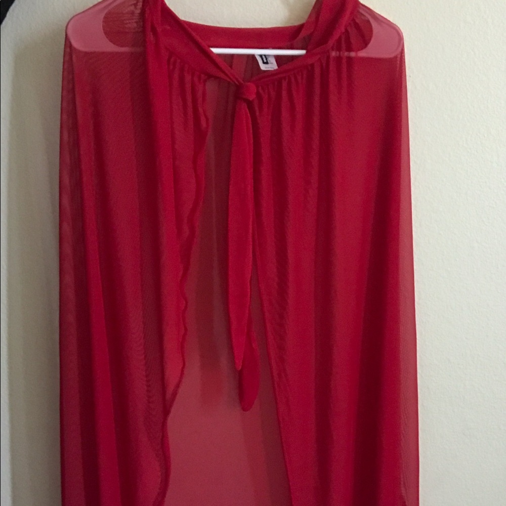 New red beach cover up